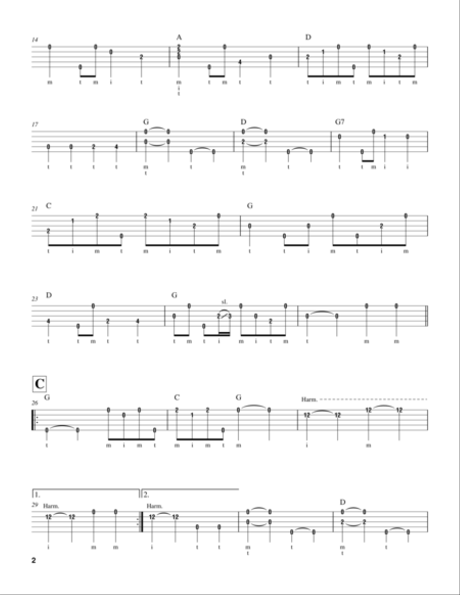 Grandfather's Clock Banjo scores gallery preview page 2