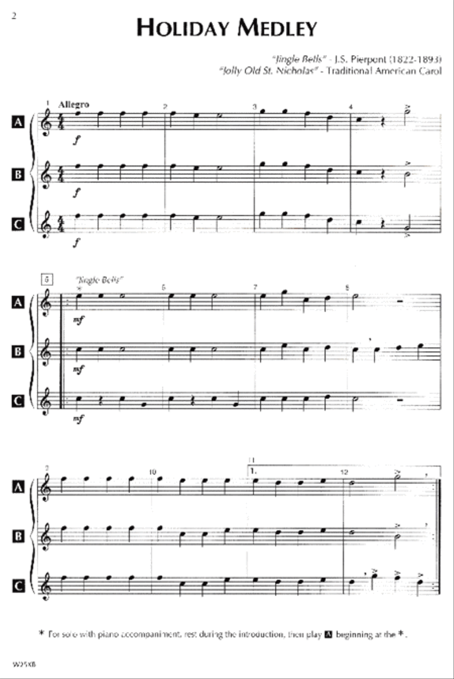 Standard of Excellence: Sounds of the Season-Tenor Sax Concert Band Methods scores gallery preview page 2