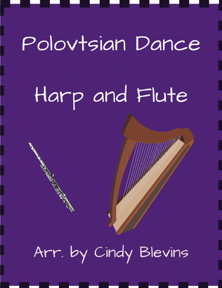 Polovtsian Dance, for Harp and Flute