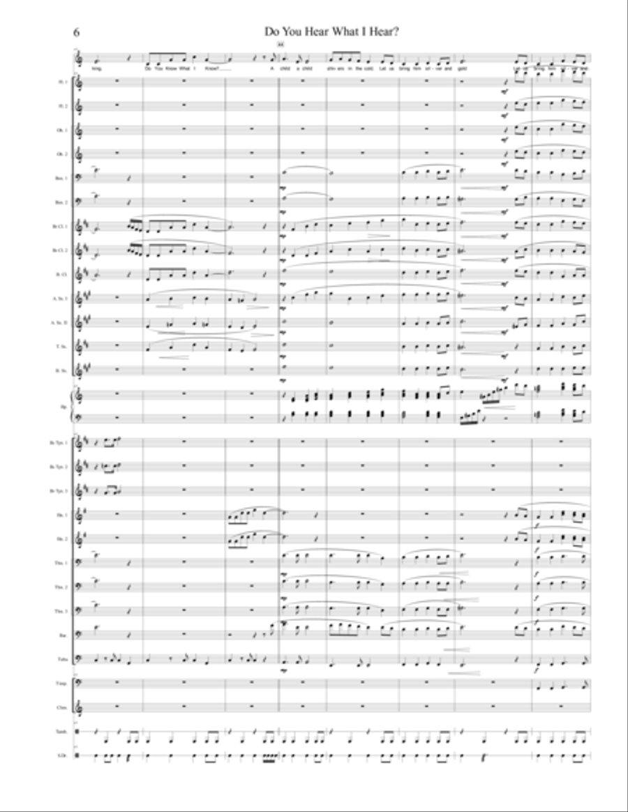 Do You Hear What I Hear Concert Band scores gallery preview page 6