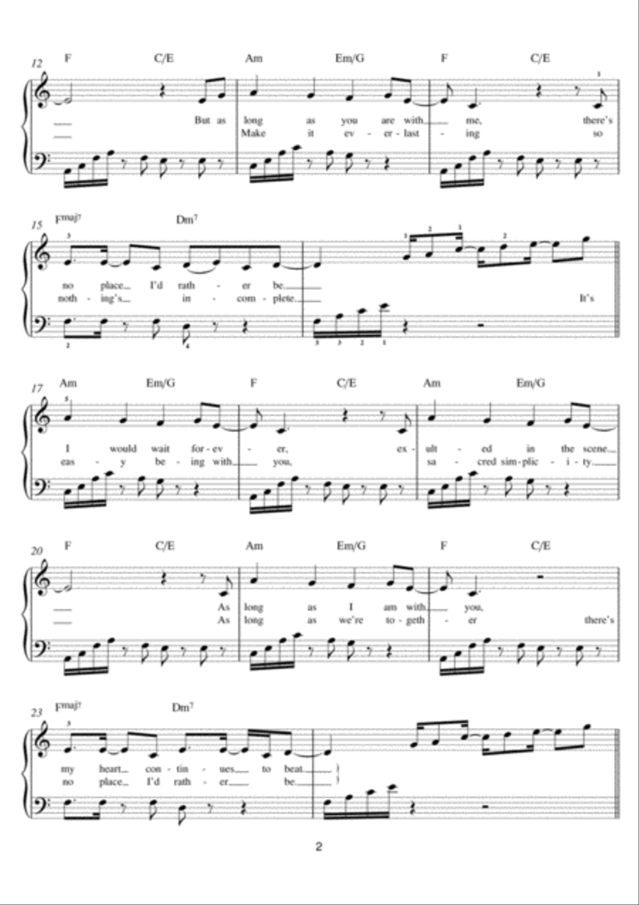 Rather Be Rather Be Easy Piano scores gallery preview page 2