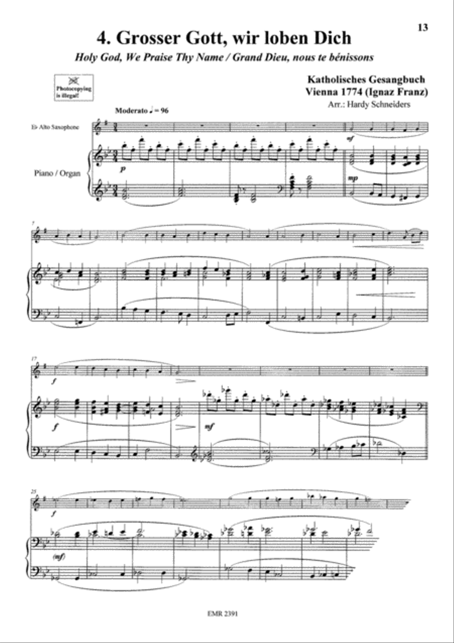 Sacred Music Volume 1 Sacred Music Volume 1 Alto Saxophone scores gallery preview page 6