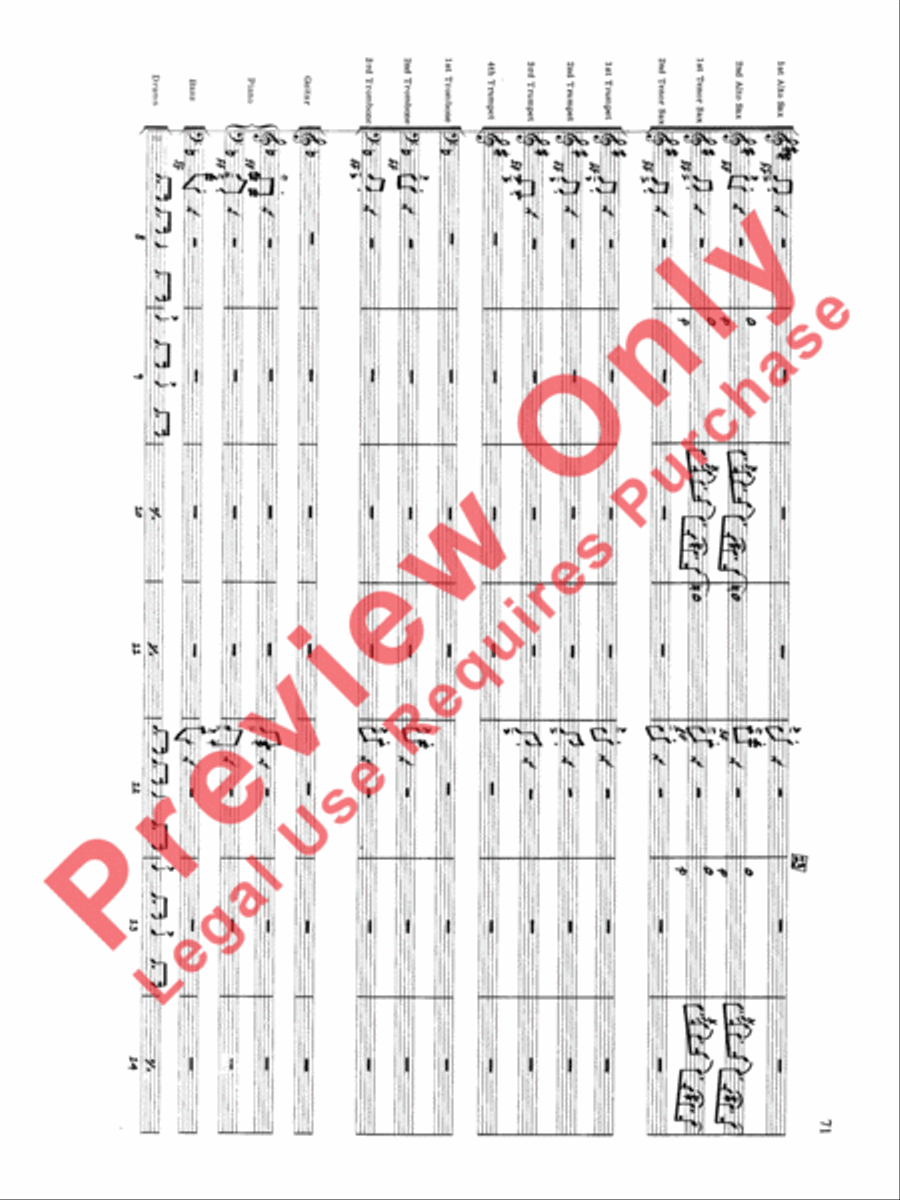 Original Big Band Sounds Big Band scores gallery preview page 72