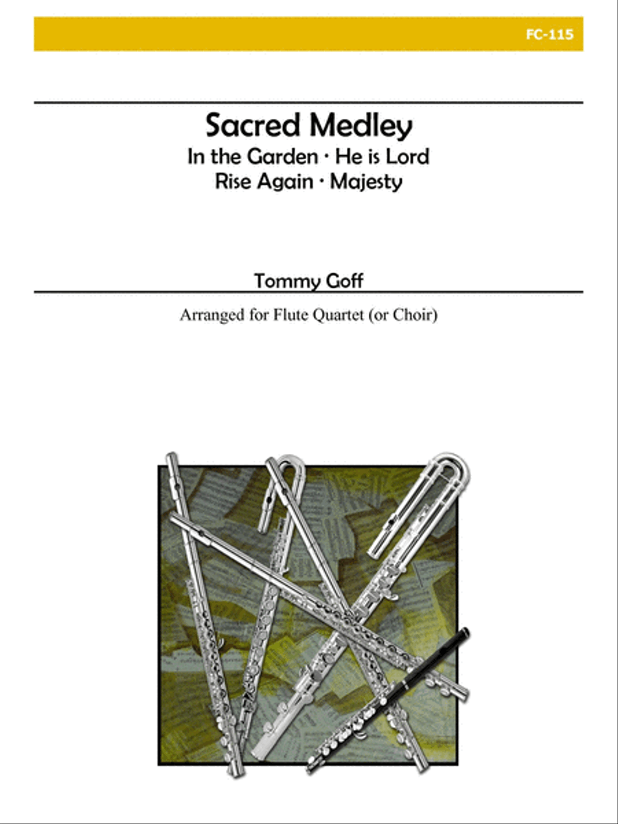 Sacred Medley for Flute Choir Sacred Medley for Flute Choir Flute Choir scores gallery preview page 1