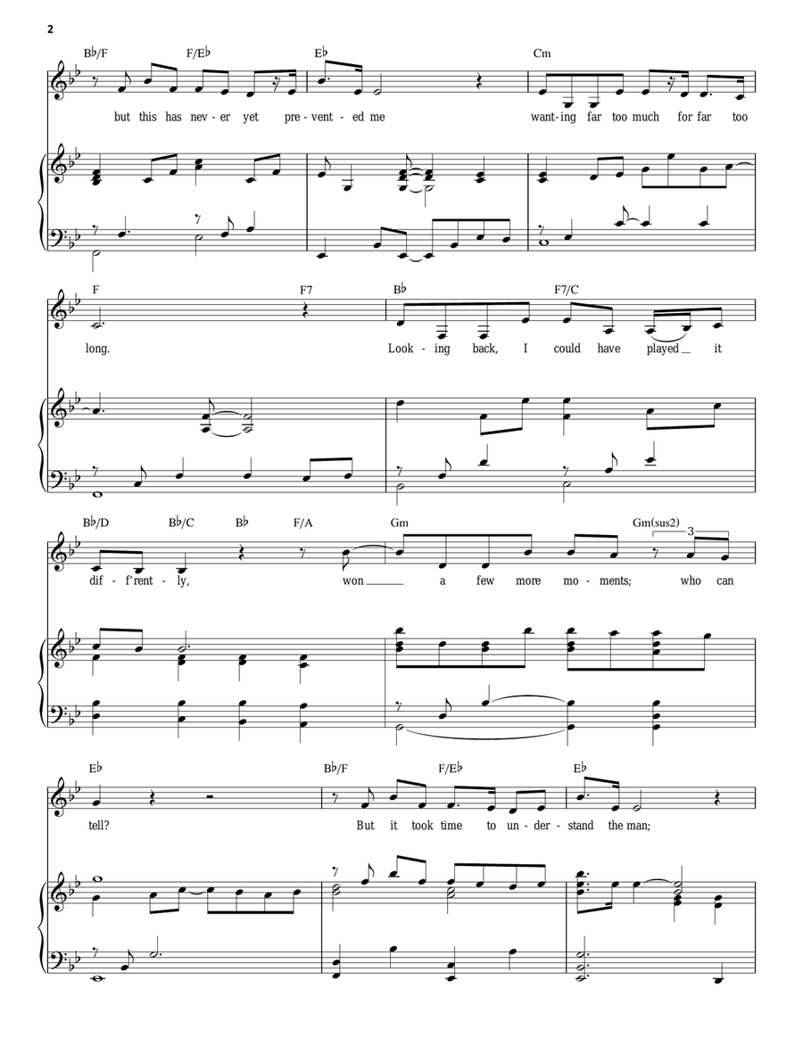 I Know Him So Well (from Chess) Piano, Vocal scores gallery preview page 2