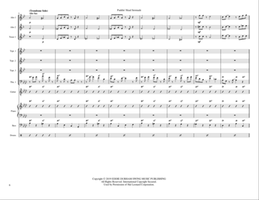 Puddinhead Serenade Puddinhead Serenade Jazz Ensemble scores gallery preview page 6