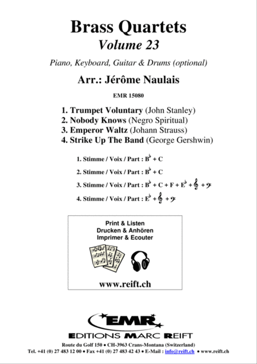 Brass Quartets Vol. 23 Brass Quartets Vol. 23 Brass Ensemble scores gallery preview page 2