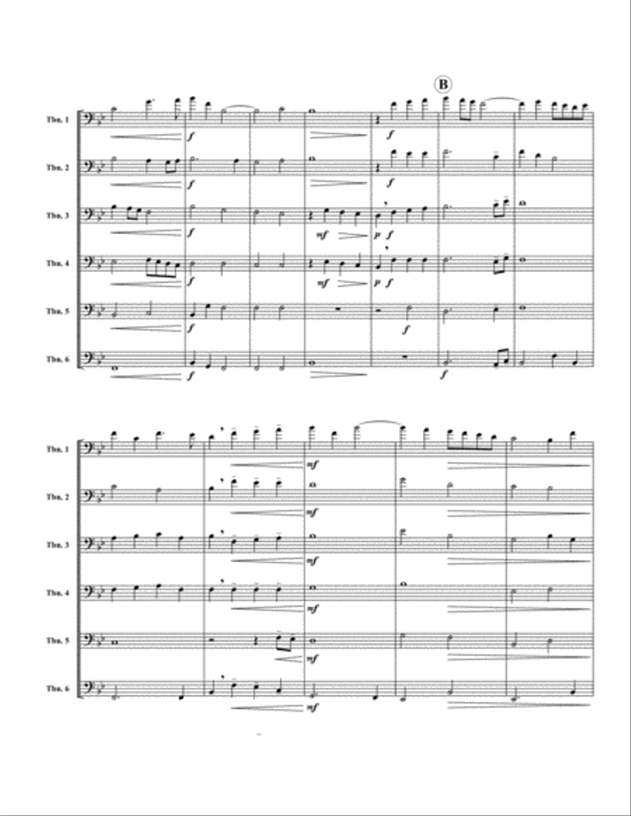 Hymn for Trombones Hymn for Trombones Large Ensemble scores gallery preview page 2