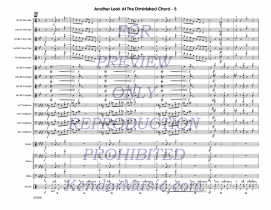 Another Look At The Diminished Chord Jazz Ensemble scores gallery preview page 6