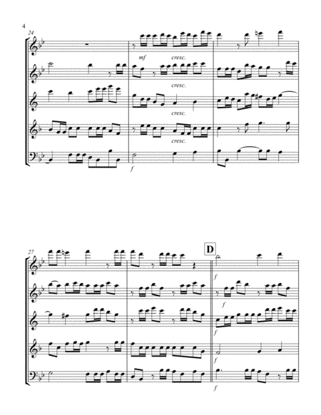 Hallelujah (from "Messiah") (Bb) (Woodwind Quintet - 1 Flute, 1 Oboe, 1 Clar, 1 Hrn, 1 Bassoon)