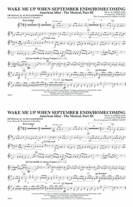 Wake Me Up When September Ends / Homecoming: Optional Alto Sax