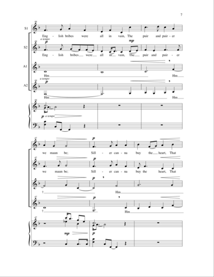Will Ye No Come Back Again? 4-Part scores gallery preview page 9