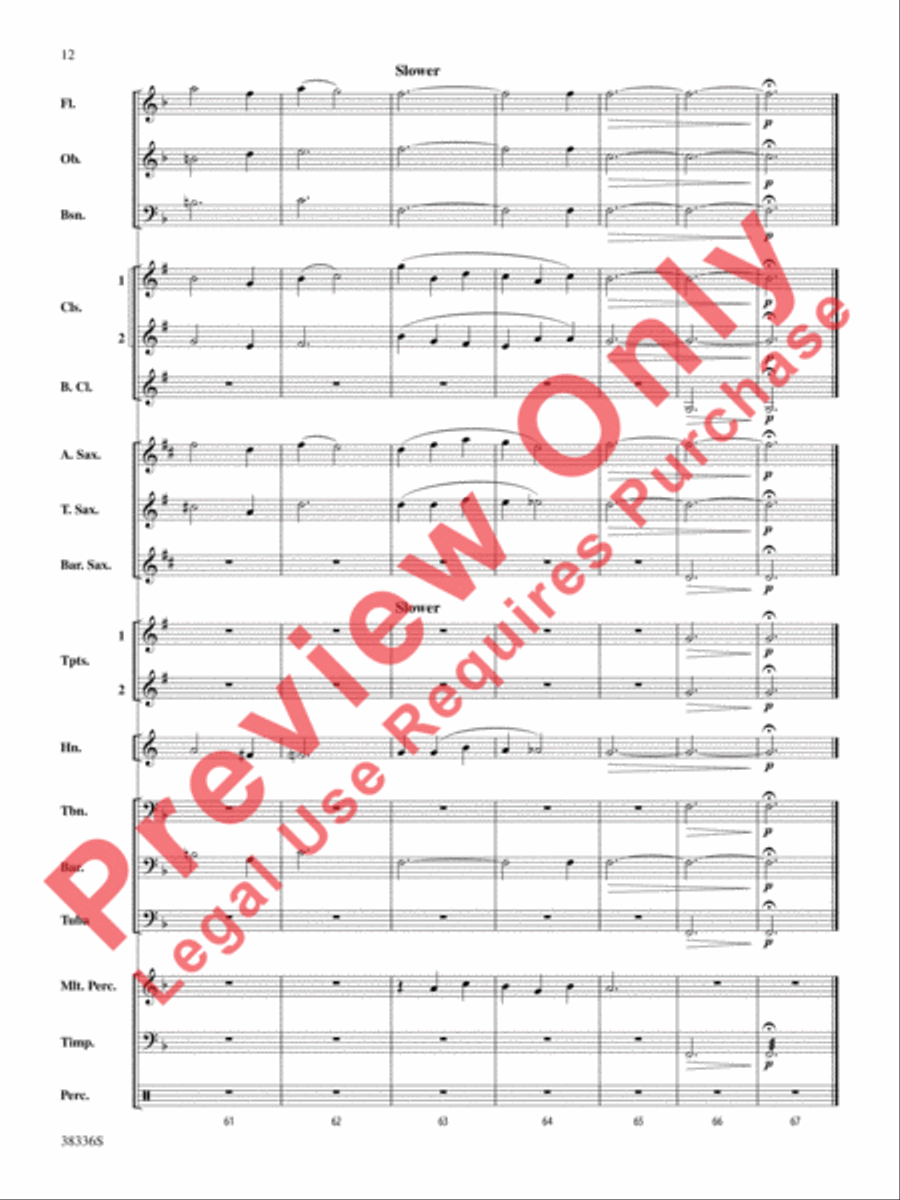 Ye Banks and Braes Concert Band scores gallery preview page 13