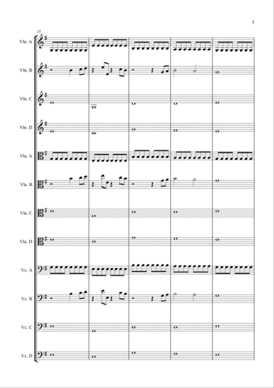 A Million Dreams Small Ensemble scores gallery preview page 5