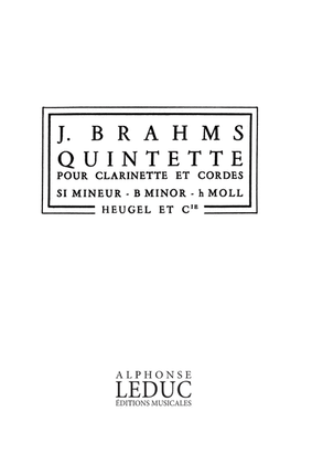 Book cover for Clarinet Quintet Op.115 in B minor