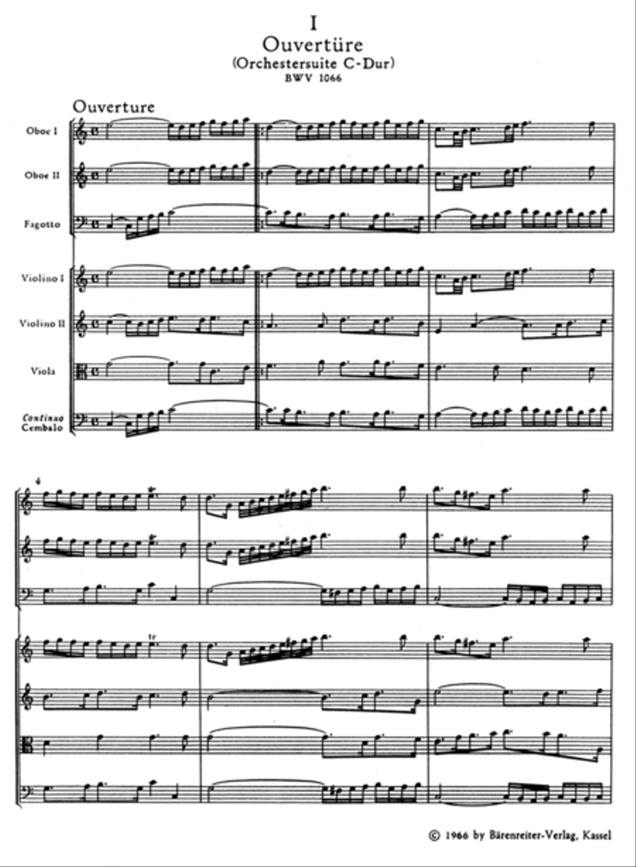 Ouverture C major, BWV 1066 Orchestra scores gallery preview page 2
