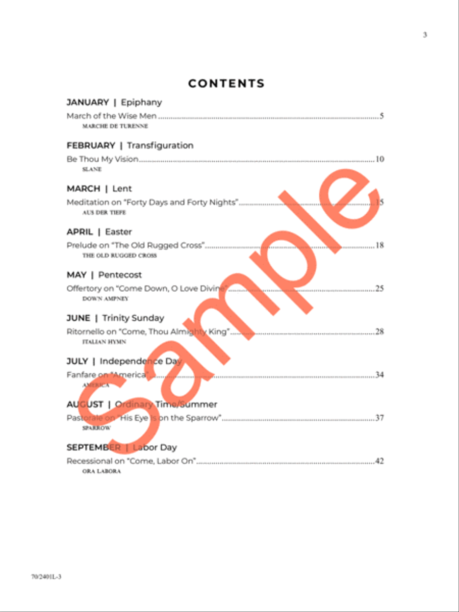 A Circle of Seasons Organ Solo scores gallery preview page 4