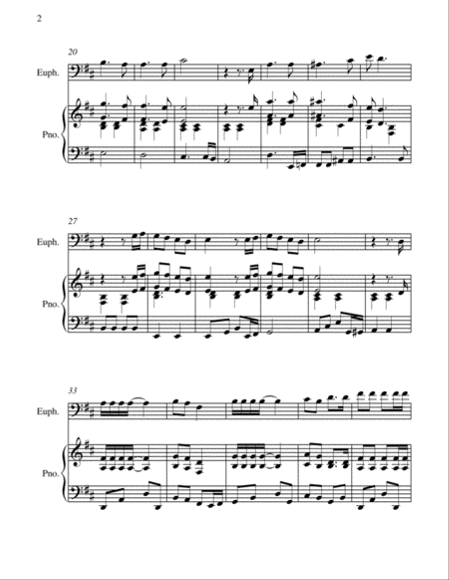 Christmas Time Euphonium scores gallery preview page 6