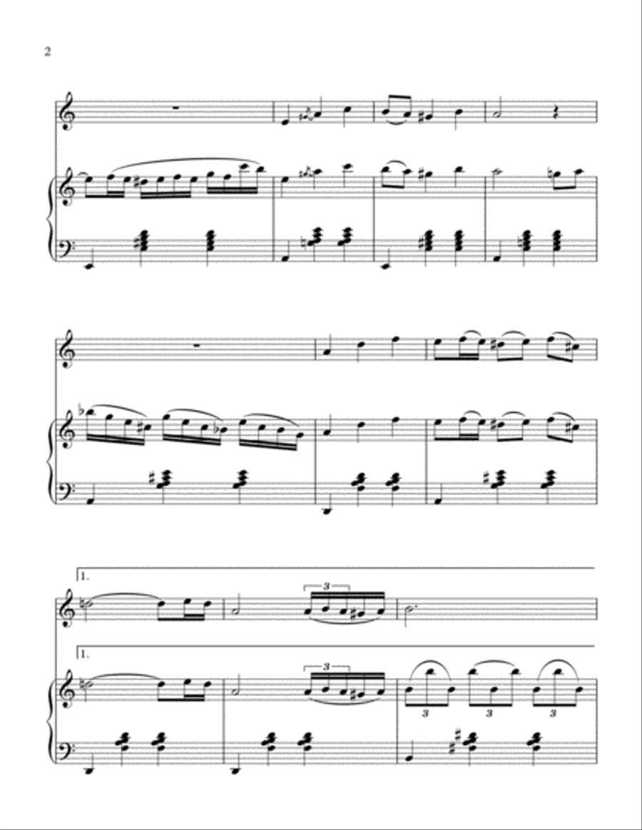 Sunrise, Sunset Woodwind Duet scores gallery preview page 3