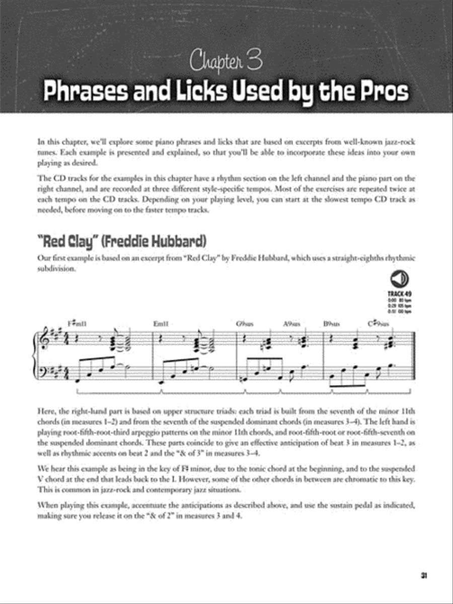 Jazz-Rock Piano Chops Piano Method scores gallery preview page 4