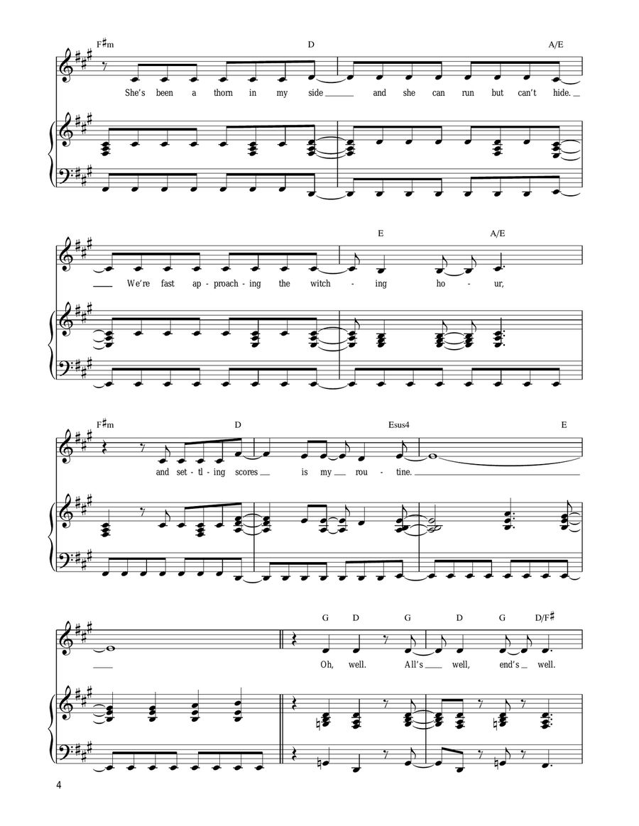 I Will Prevail I Will Prevail Piano, Vocal, Guitar scores gallery preview page 4