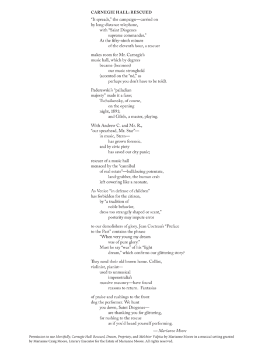 Carnegie Hall: Rescued Soprano Voice scores gallery preview page 1