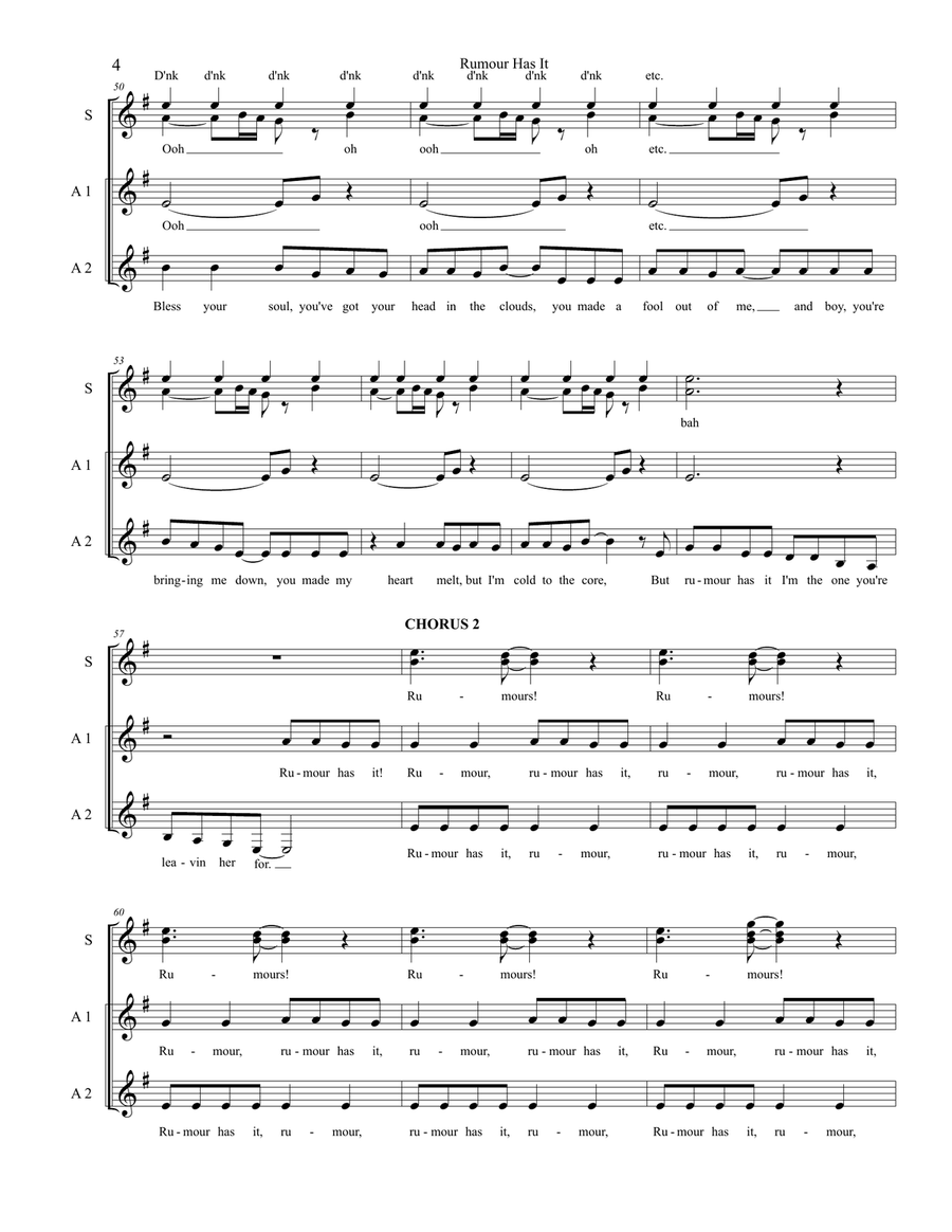 Rumour Has It SSA scores gallery preview page 4