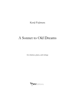 Sonnet to Old Dreams (score and parts)