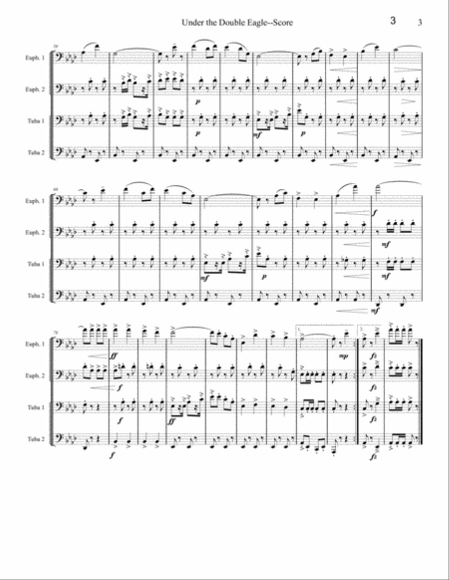 Octubafest Music Score Book - Tuba/Euphonium Quartet Euphonium Quartet scores gallery preview page 5