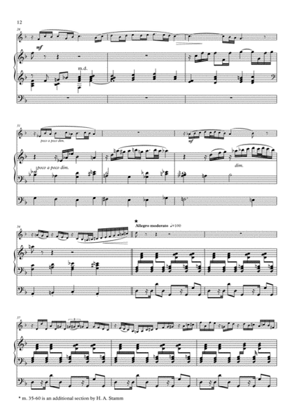 Cantilene for alto saxophone & organ by Fauré-Stamm