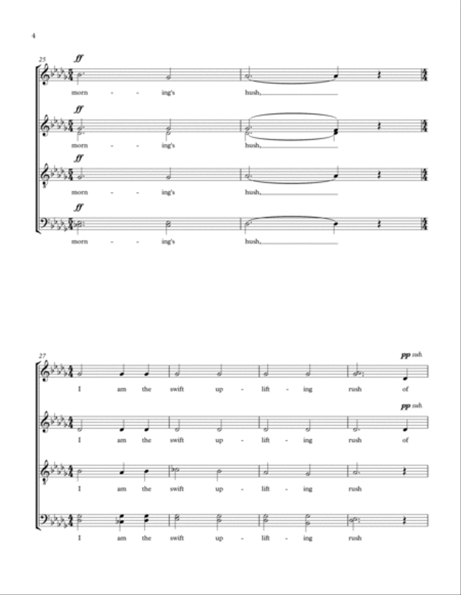 Do Not Stand at My Grave and Weep 4-Part scores gallery preview page 6