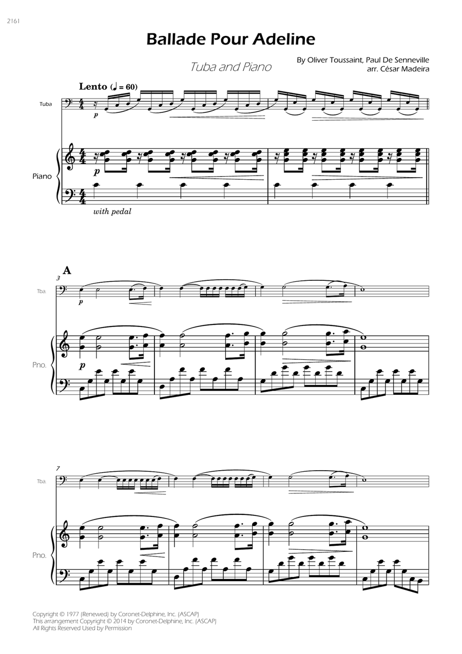 Ballade Pour Adeline Ballade Pour Adeline Piano scores gallery preview page 3