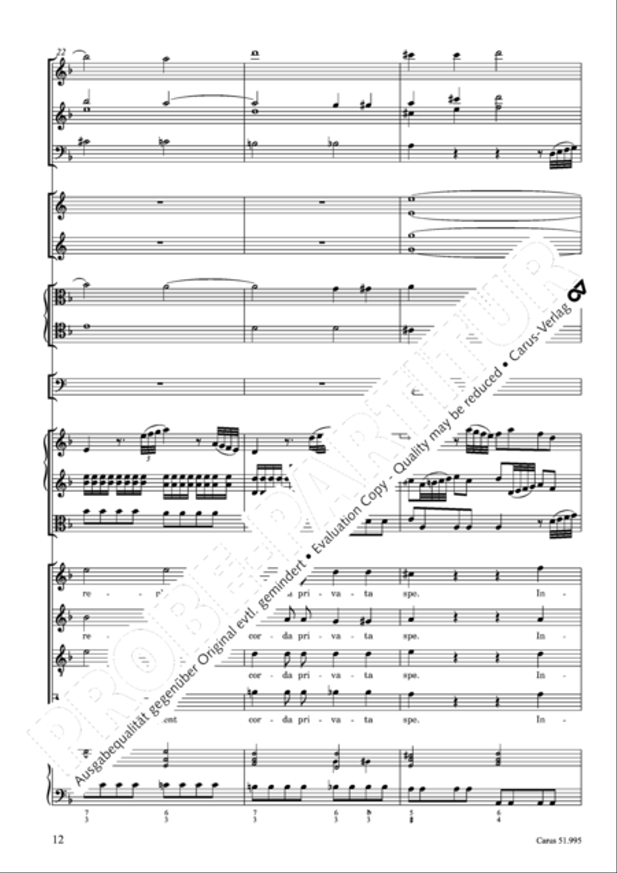 Insanae et vanae curae 4-Part scores gallery preview page 13