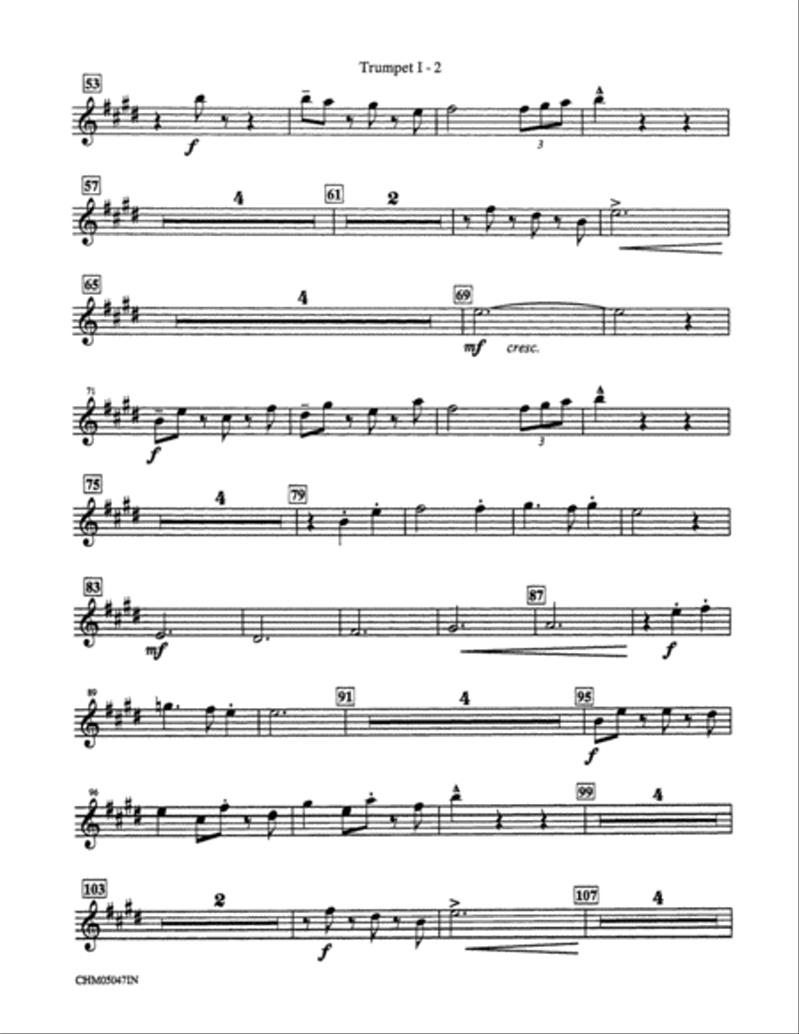 It's the Most Wonderful Time of the Year: 1st B-flat Trumpet Part scores gallery preview page 2