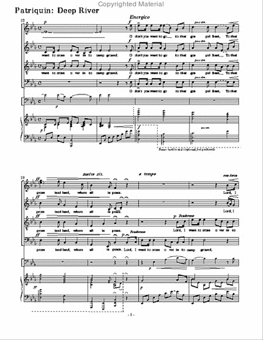 deep river deep river 4-Part scores gallery preview page 2