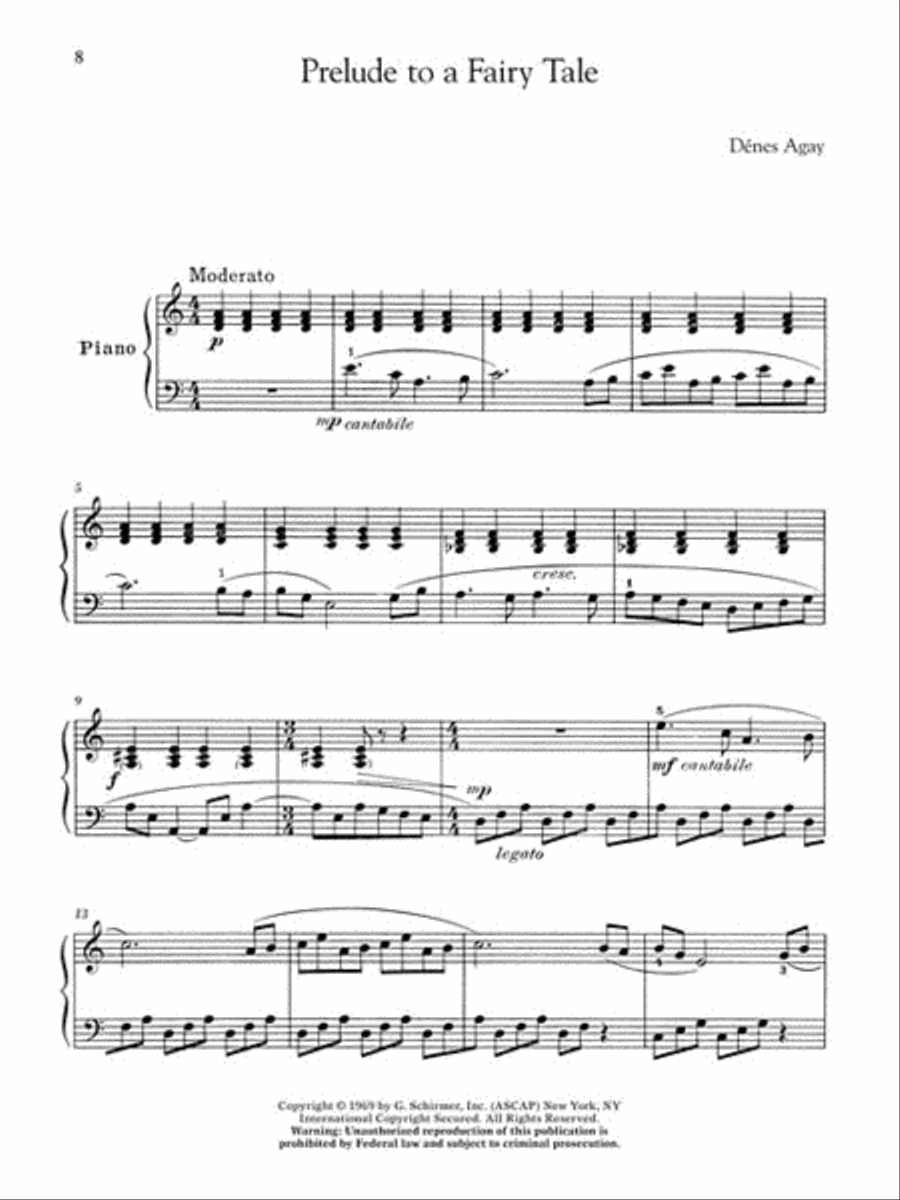 20th Century American Composers – Intermediate Level Piano Piano Solo scores gallery preview page 5