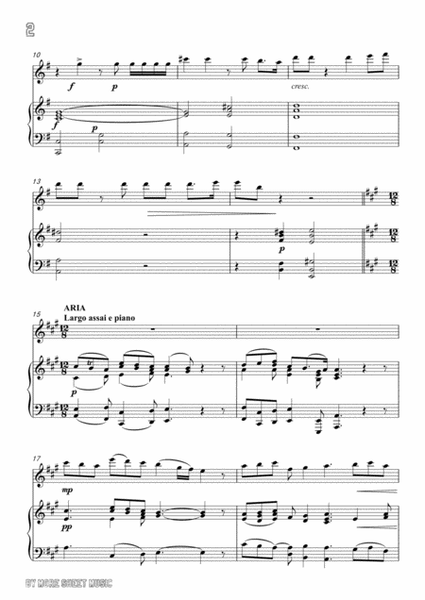Handel-Rasserena, o Madre…Rend'il sereno al ciglio,for Flute and Piano image number null