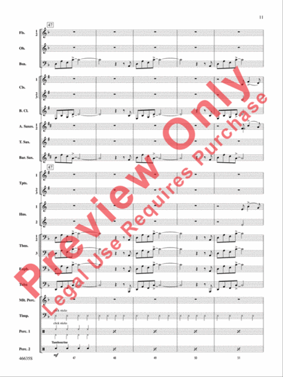Best of the West! Concert Band scores gallery preview page 12