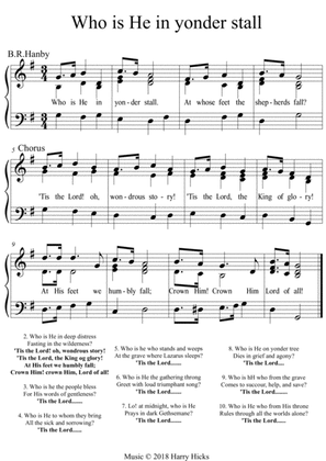 Who is He in yonder stall. A new tune to a wonderful old hymn.