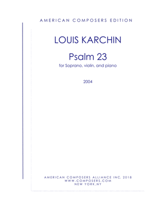 [Karchin] Psalm 23