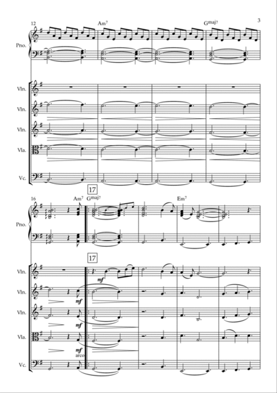 If I Ain't Got You Piano Quintet scores gallery preview page 3