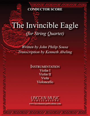 Book cover for March - The Invincible Eagle (for String Quartet)