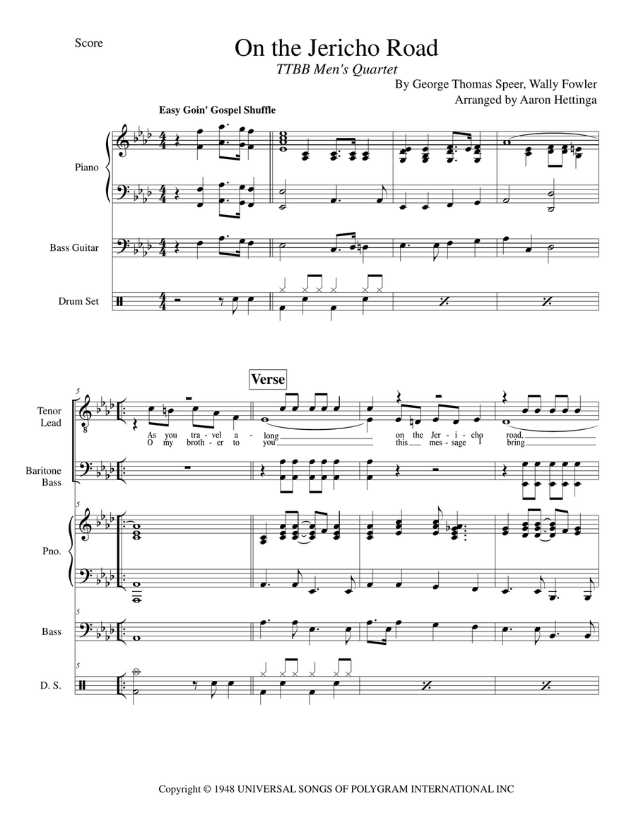 On The Jericho Road Small Ensemble scores gallery preview page 3
