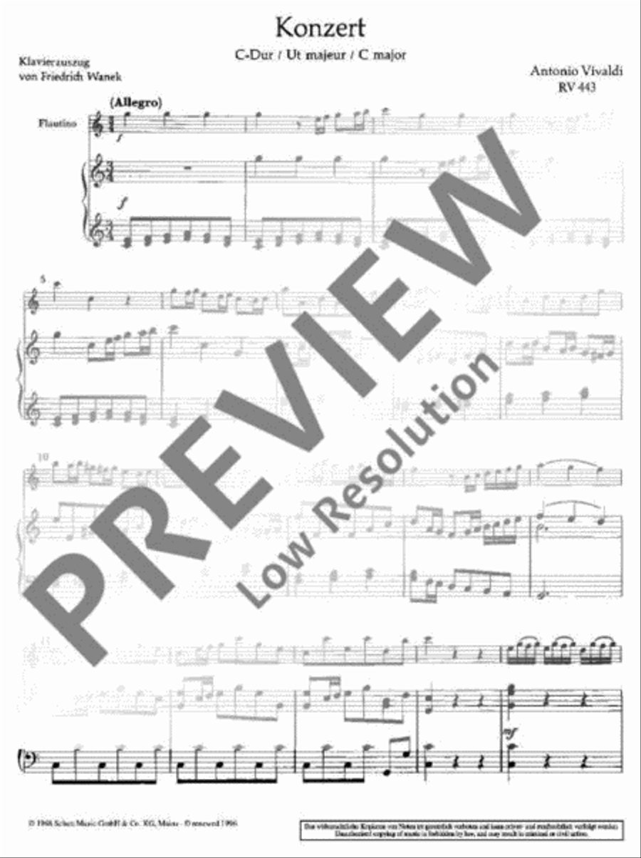 Concerto C major Piccolo scores gallery preview page 8
