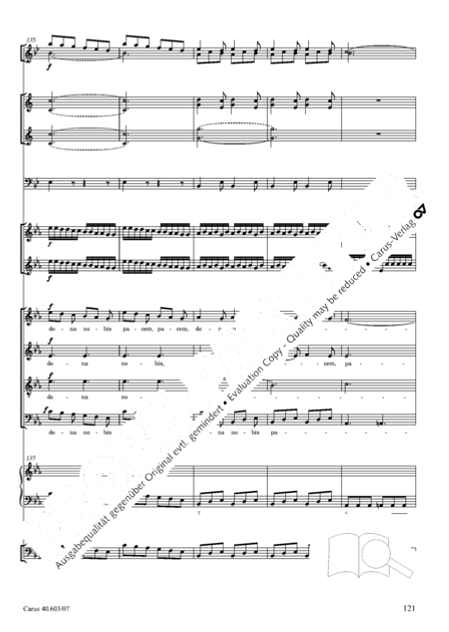 Grosse Orgelsolomesse in Es 4-Part scores gallery preview page 134