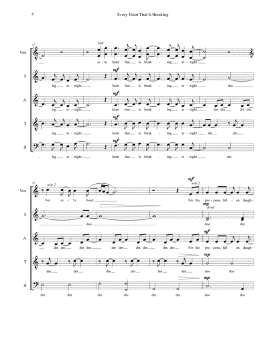 Every Heart That Is Breaking Divisi scores gallery preview page 6
