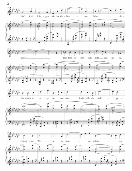 STRAUSS: Ich schwebe, Op. 48 no. 2 (transposed to G-flat major)
