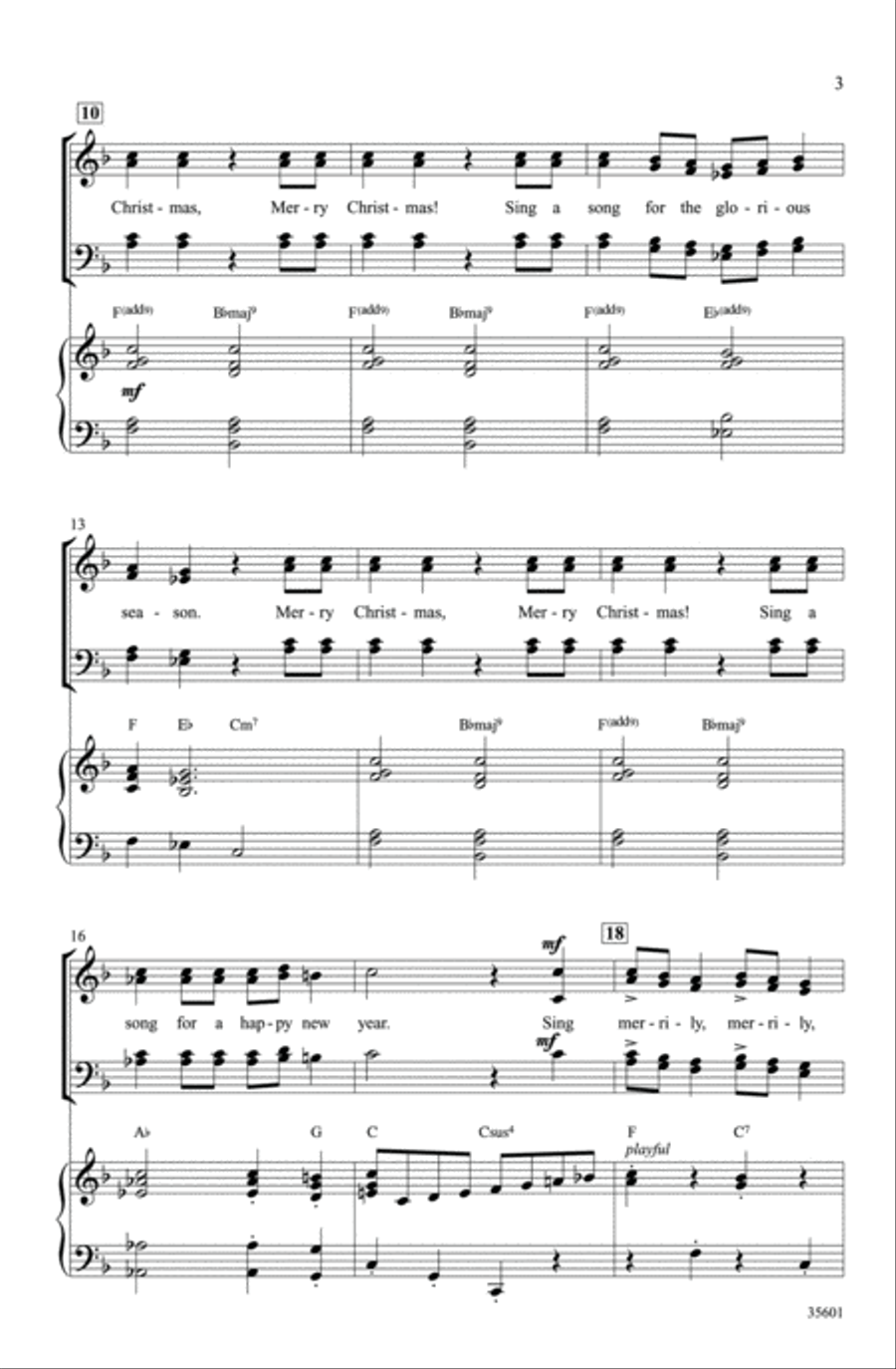 Merry Christmas, Merry Christmas - SoundTrax CD (CD only) Choir scores gallery preview page 3