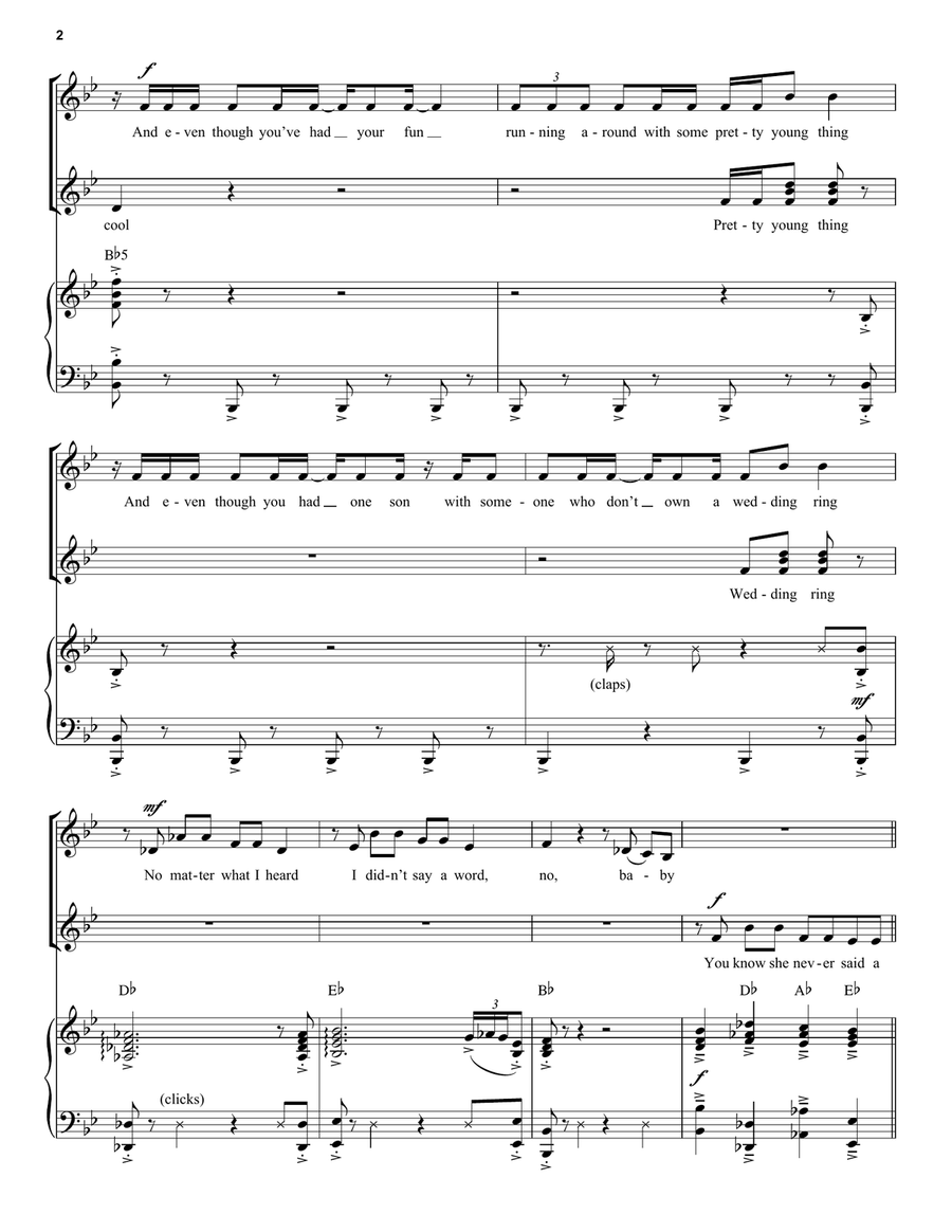 No Way (from Six: The Musical) Voice scores gallery preview page 2