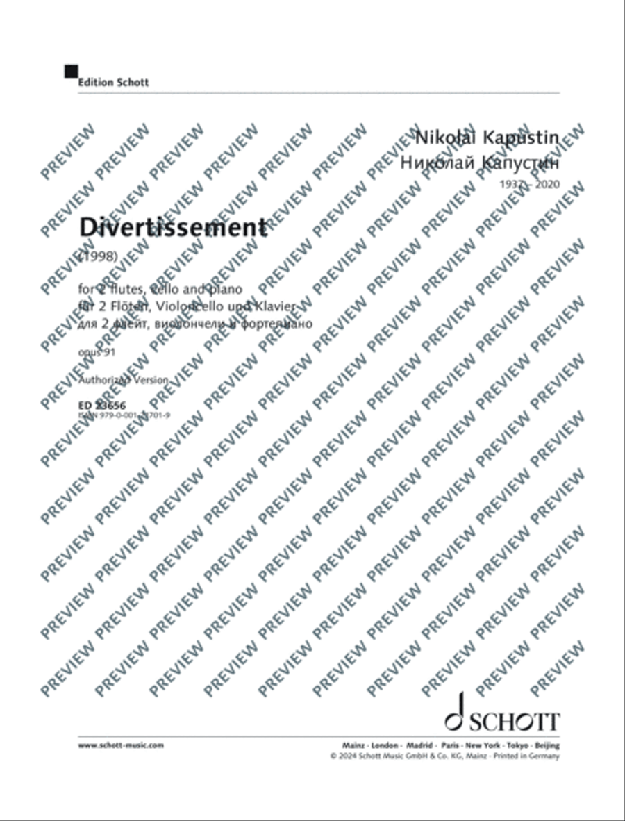 Divertissement Flute scores gallery preview page 2